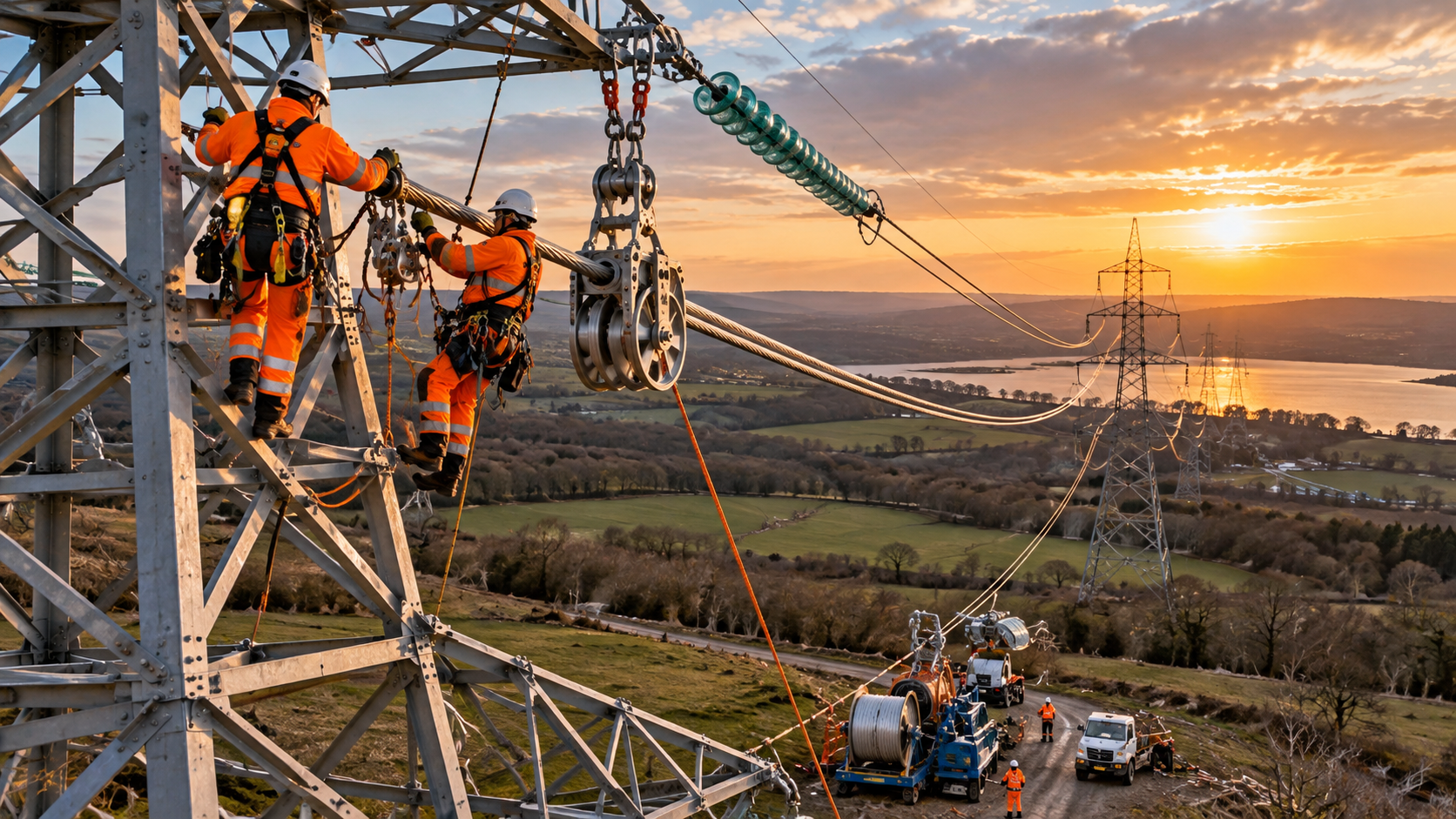 Conductor and OPGW line-work activities
